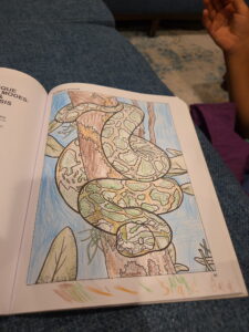 Coloring Concepts Reptiles Coloring Book coloring example: Snake
